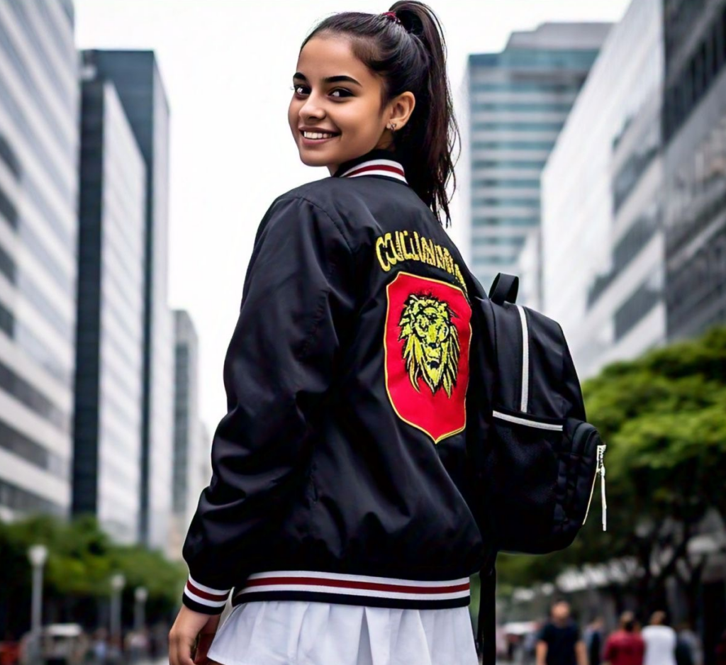 chaqueta prom beisbolera